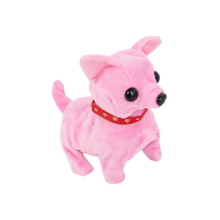 Linzy Toys Plush Pink Chihuahua 6.5 Puppy Dog Stuffed Animal Pal With  Rainbow