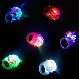 Light-up LED Colorful Jelly Bumpy Ring 38-743